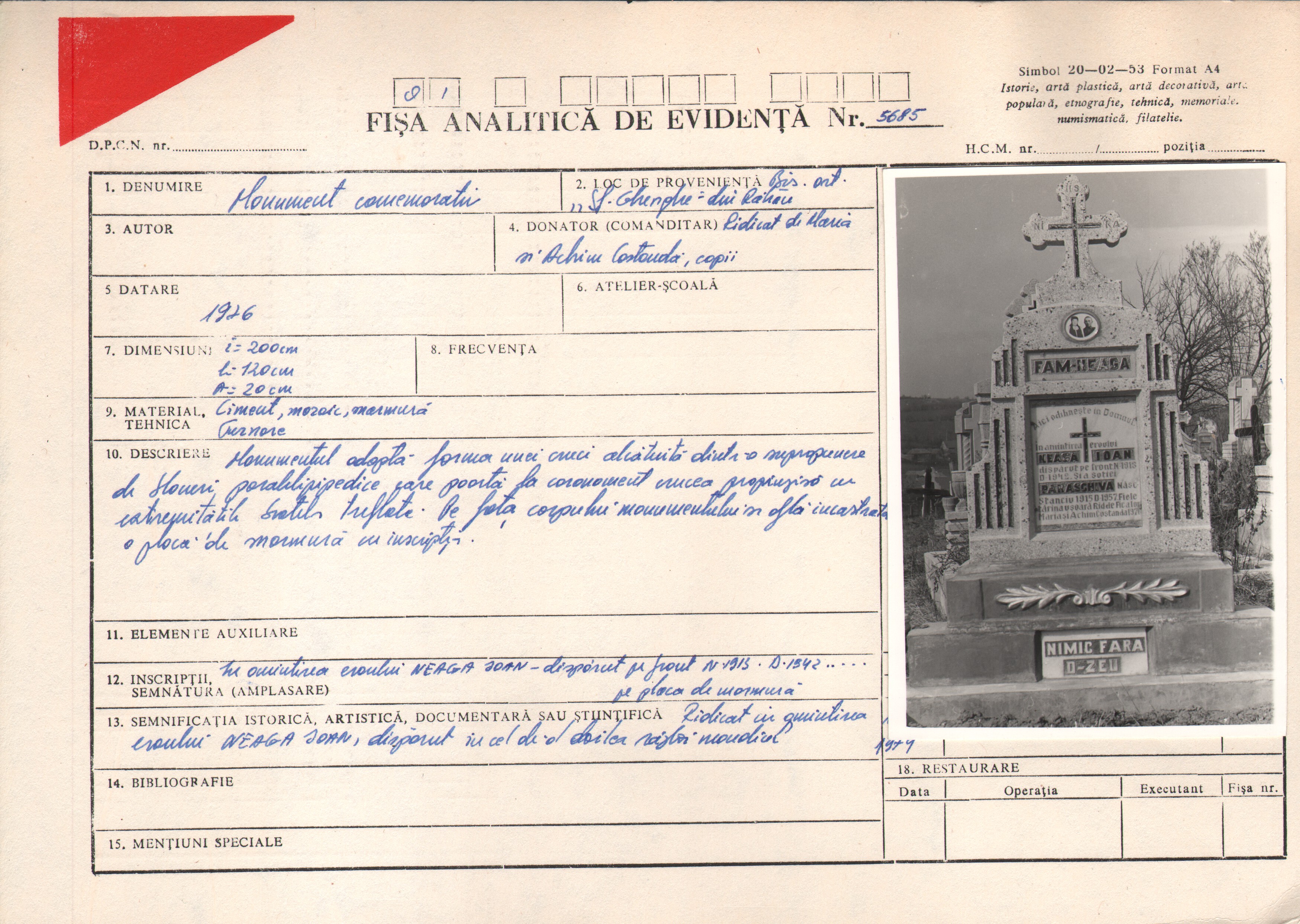 Monument al eroilor căzuți în Al Doilea Război Mondial