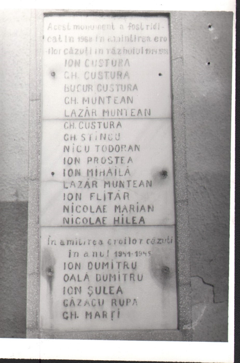Monument al eroilor căzuți în Primul Război Mondial și în Al Doilea Război Mondial