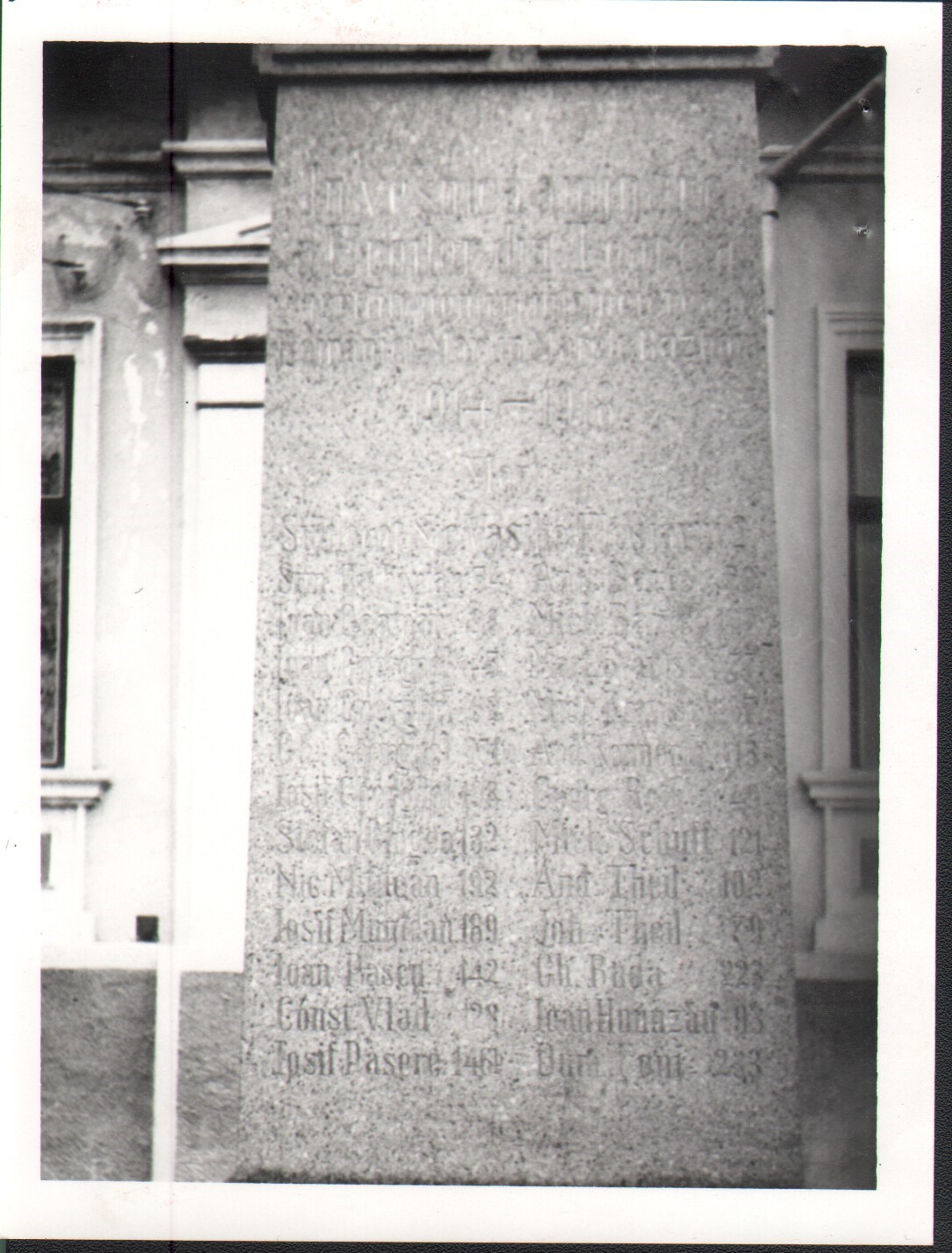 Monument al eroilor căzuți în Primul Război Mondial