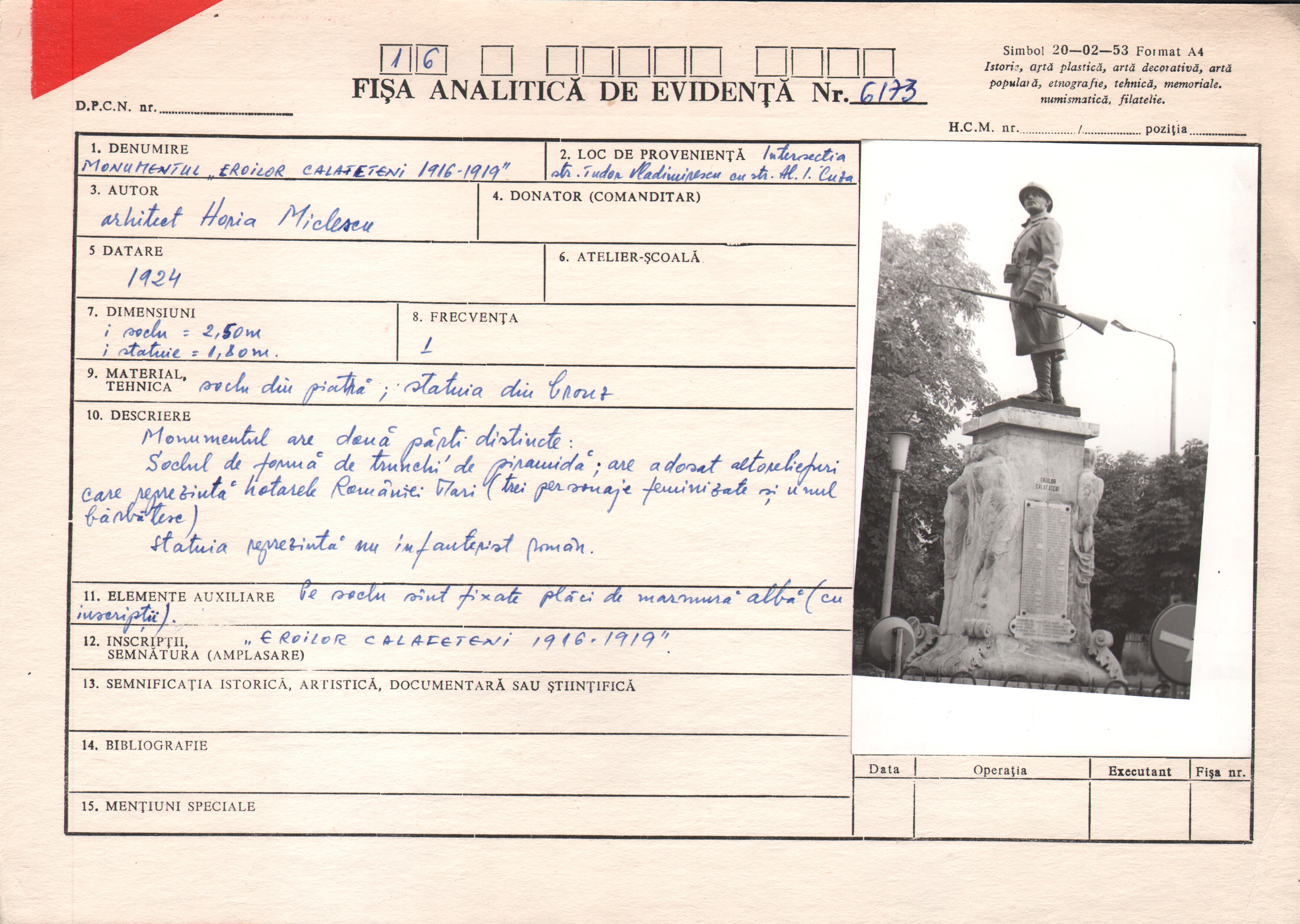 Monumentul eroilor 1916-1918