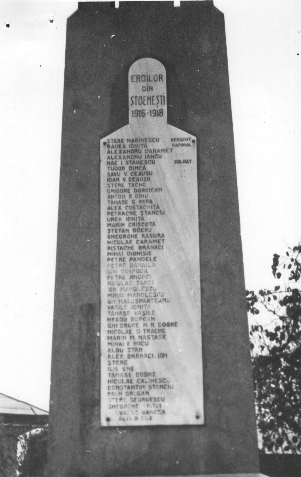 Monument al eroilor căzuți în Primul Război Mondial și în Al Doilea Război Mondial