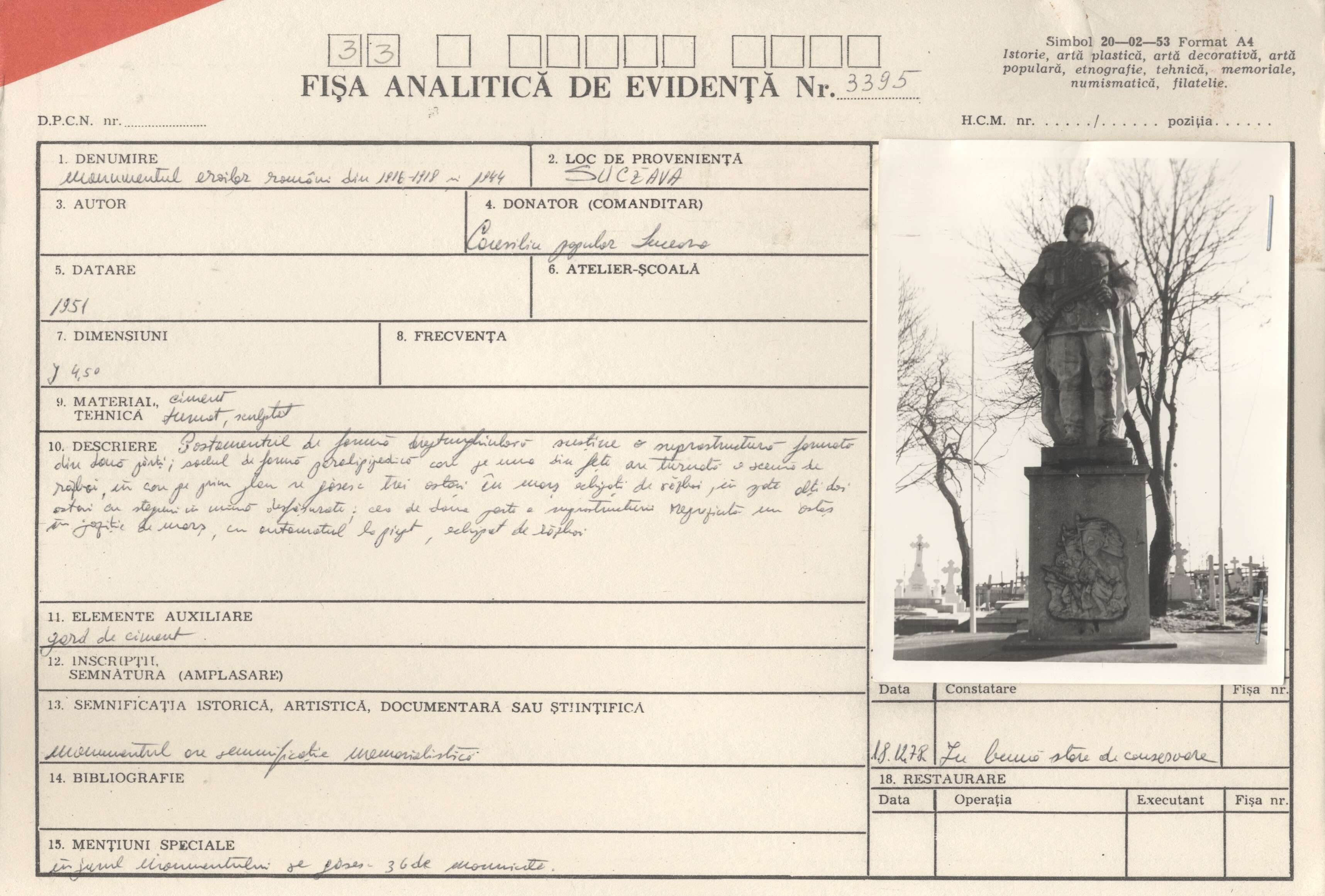 Monument al eroilor căzuți în Primul Război Mondial și în Al Doilea Război Mondial