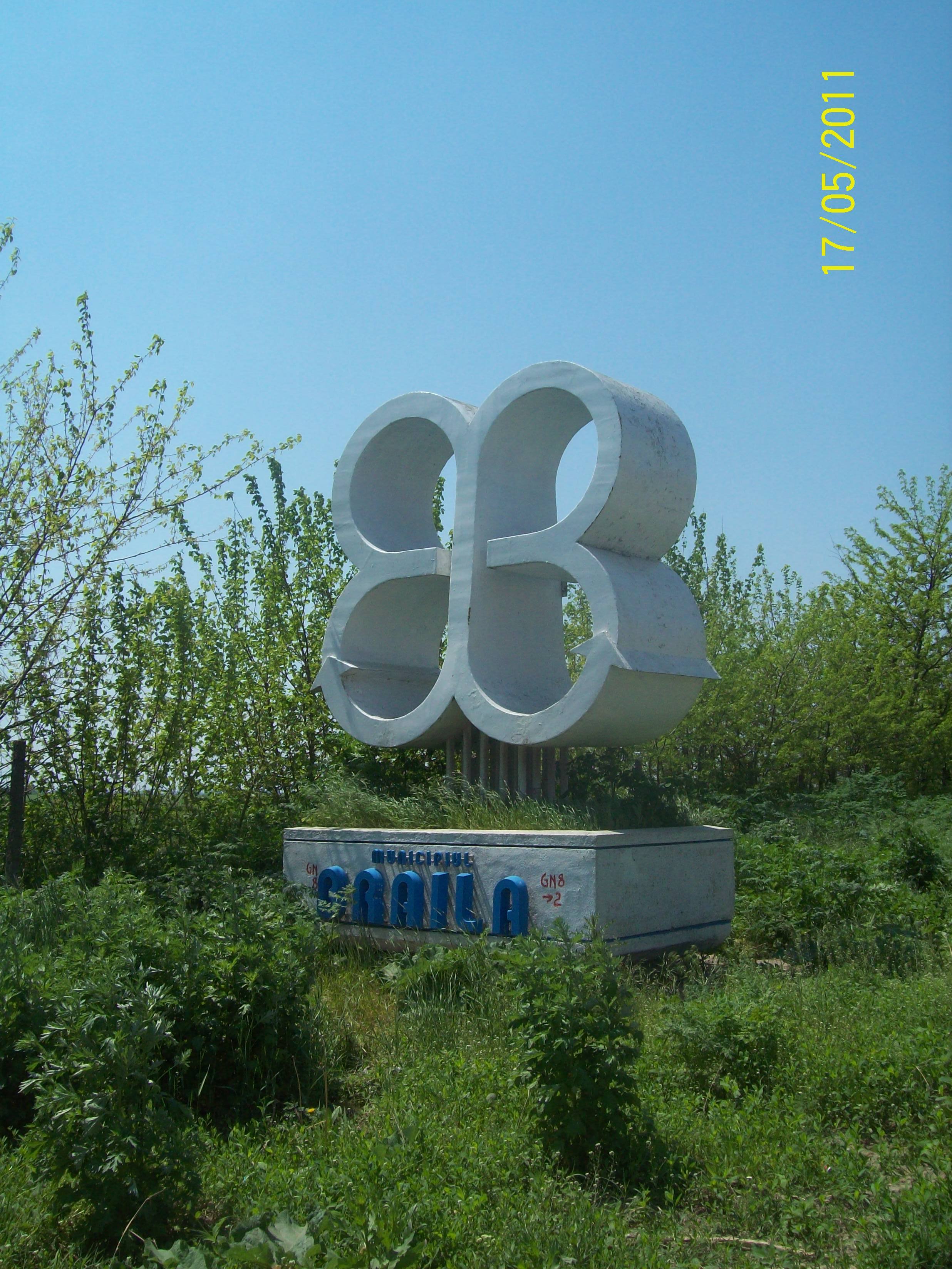 Indicator de limită administrativă a municipiului Brăila