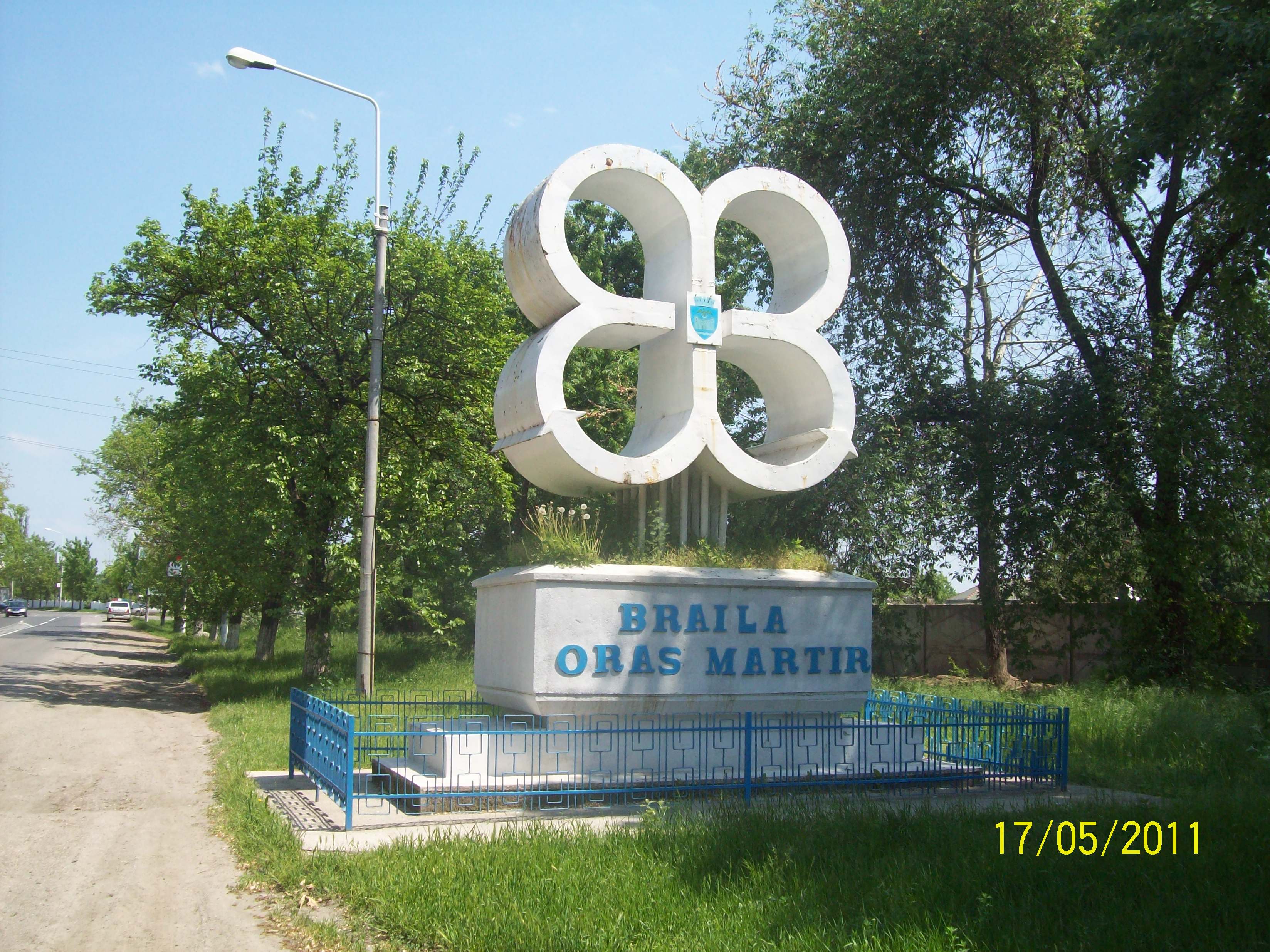Indicator de limită administrativă a municipiului Brăila